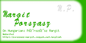 margit porszasz business card